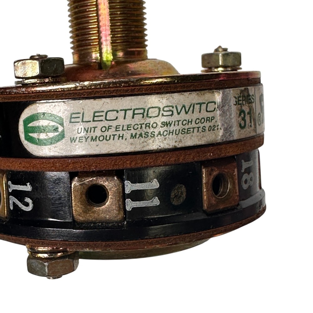 Electroswitch 31301A Rotary Switch 31A Series | 1-Hole Panel Mount Maintained