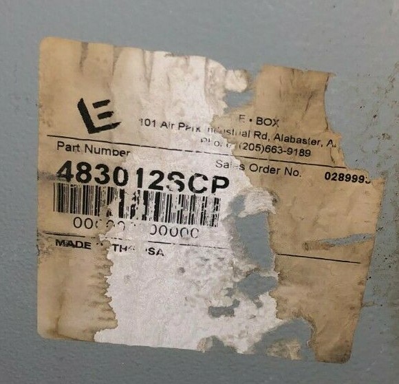 E-Box 483012SCP Enclosure Complete With Cover