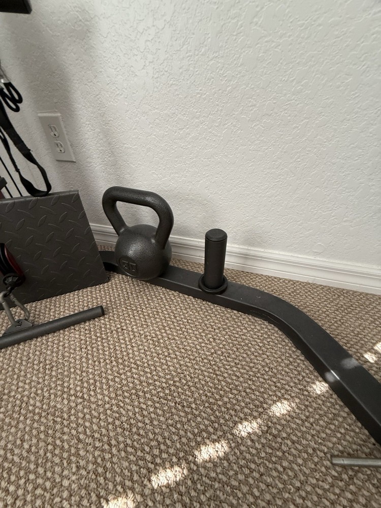 Weider Pro Adjustable Power Rack Steel Foam Pull Up Dip Lat Pulldown Home Gym