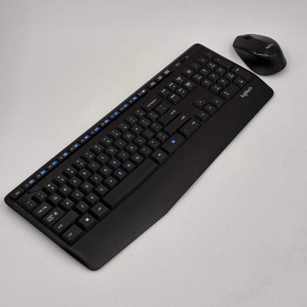Logitech K345 Wireless Keyboard & M275 Mouse Bundle Black - Used A