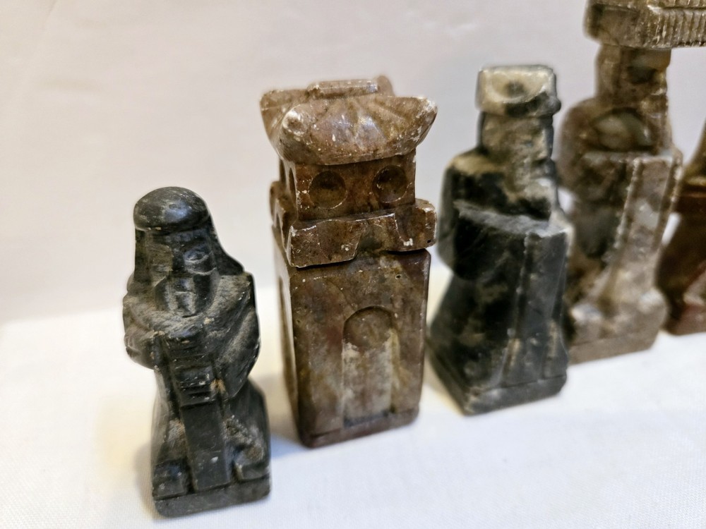 Soapstone Chess Pieces - 8 Mixed Pieces *READ DESCRIPTION*