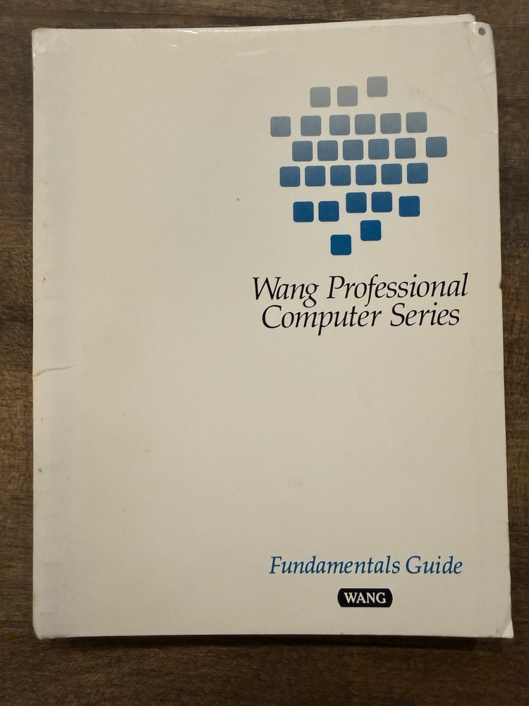 LOT 5 Wang Professional Computer Series BASIC LANGUAGE USER'S GUIDE TROUBLESHOOT