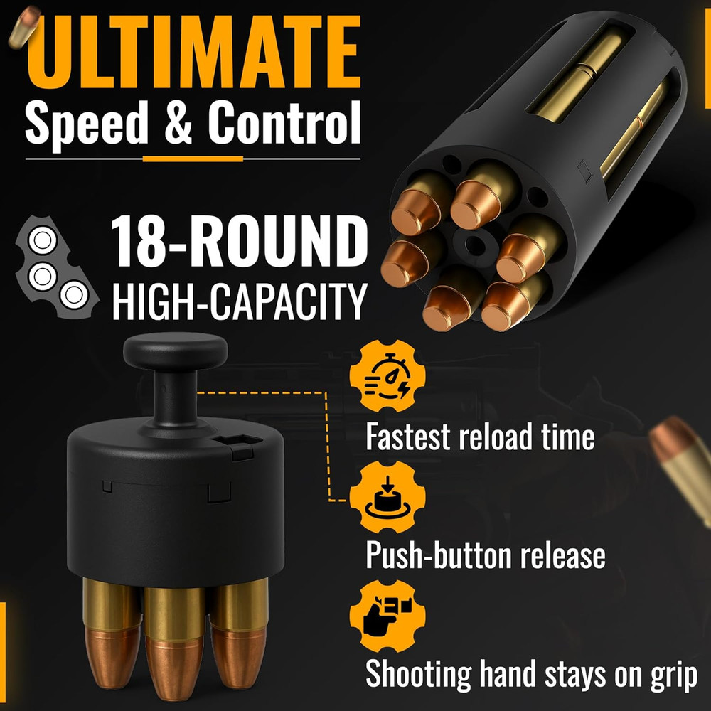 38 Special Speed Loader - 357 Magnum SpeedLoader for .38/.357, Black