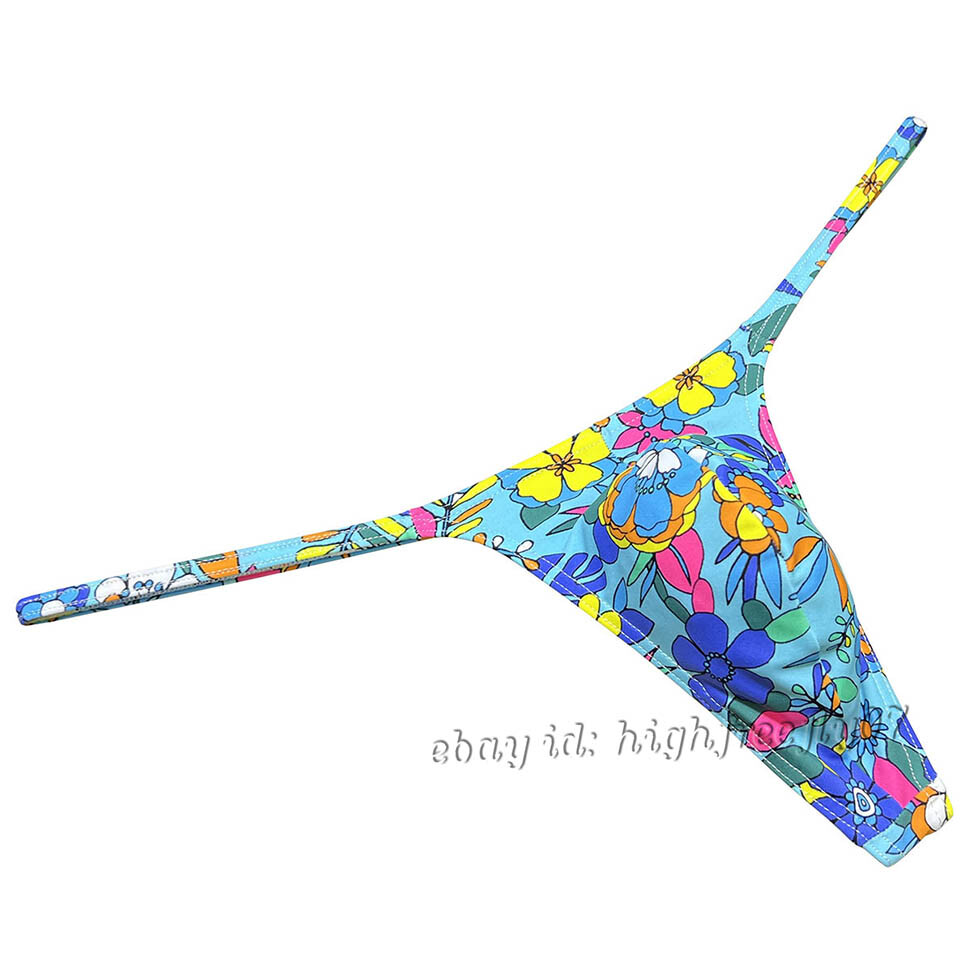 Men Slim Pouch Thong Underwear Strap Bikini Underpants Minimum Coverage G-String