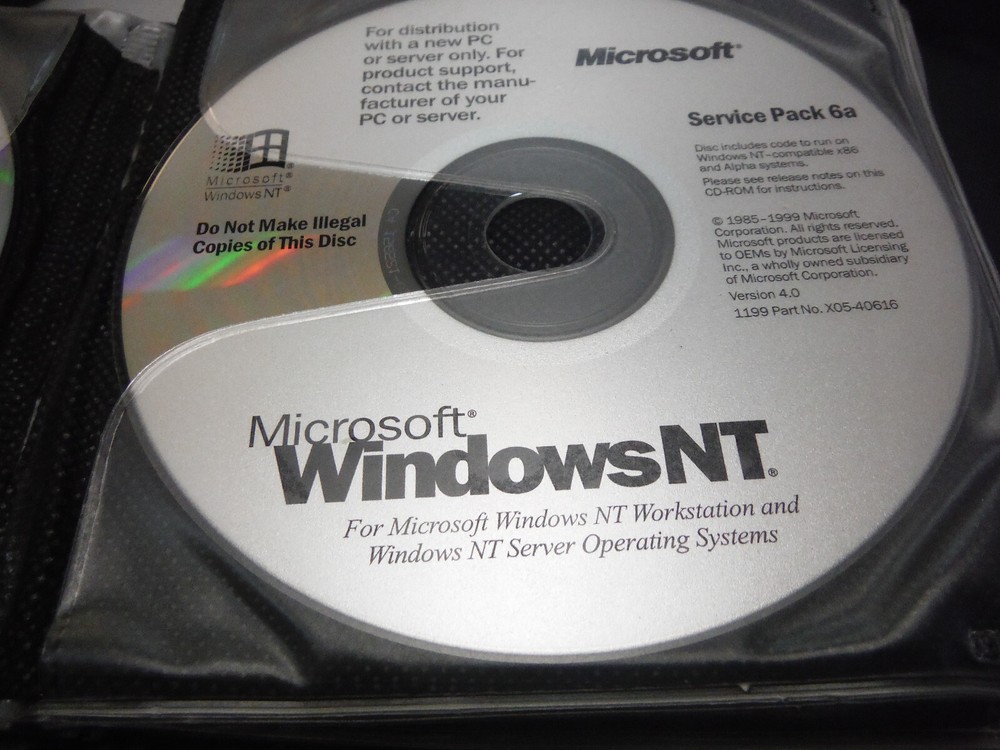 Microsoft Windows SERVER NT Software