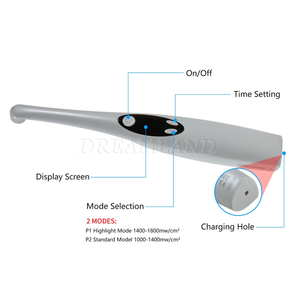 Dental LED Cordless Wireless Curing Light Lamp Cure 3 second battery