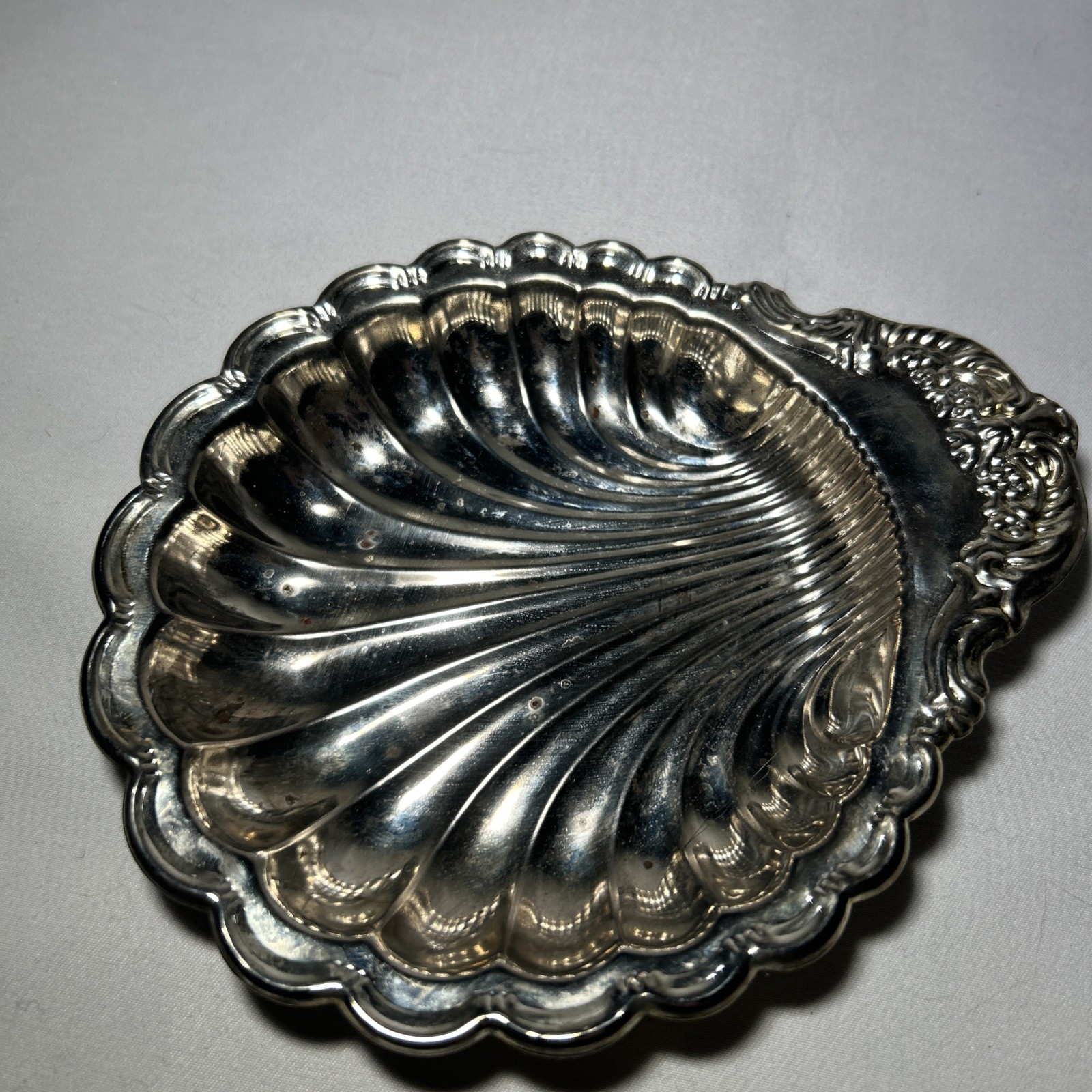 Vintage 1992 Chadwick Silverplate Shell Dish #98601 Silver Plated Serving Dish