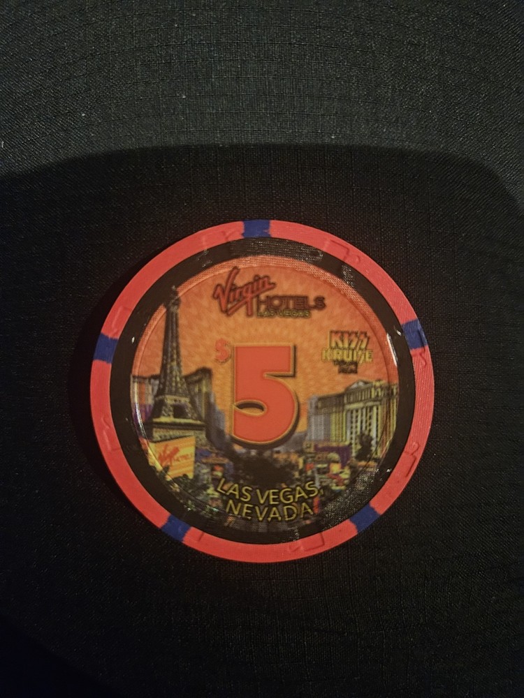 Kiss Kruise Landlocked In Las Vegas Poker Chip $5 Commemorative New 2025 Virgin