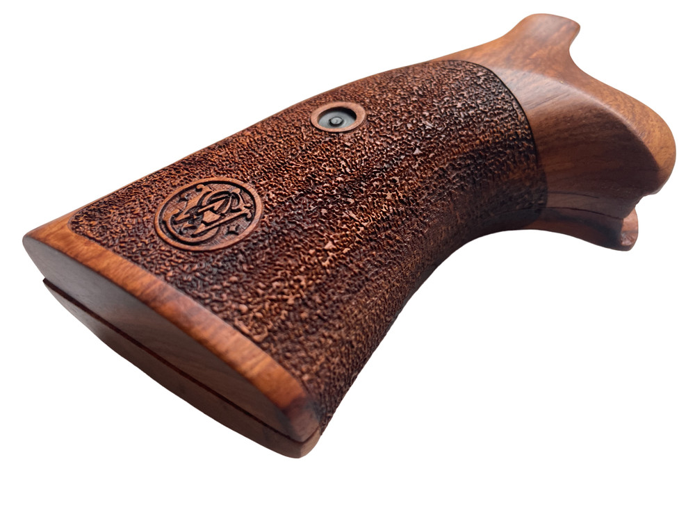 Conversion Grips for S&W, N FRAME ROUND BUTT, Rough Texture Opened Back