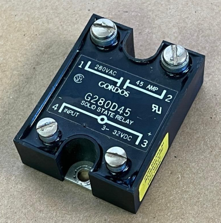 GORDOS G280D45 SOLID STATE RELAY, 280VAC 3-32VDC