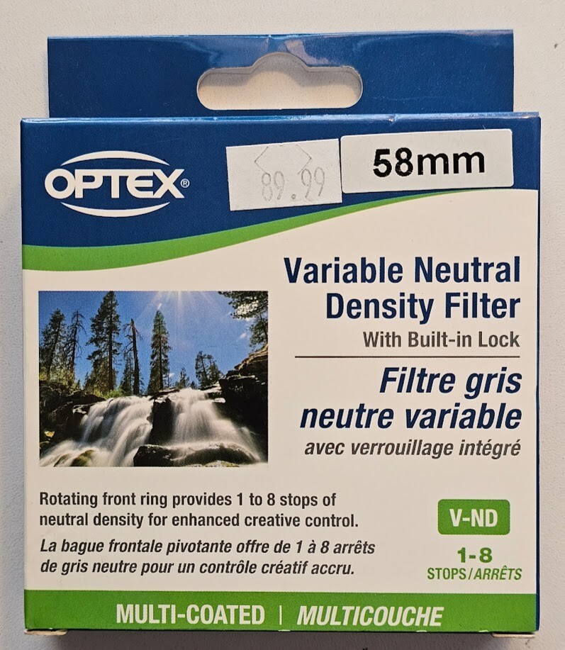 Optex 58mm Variable Density Filter