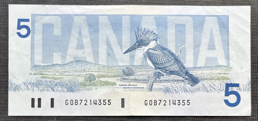 Canada - 1986 Five Dollar Banknote - Lightly Circulated