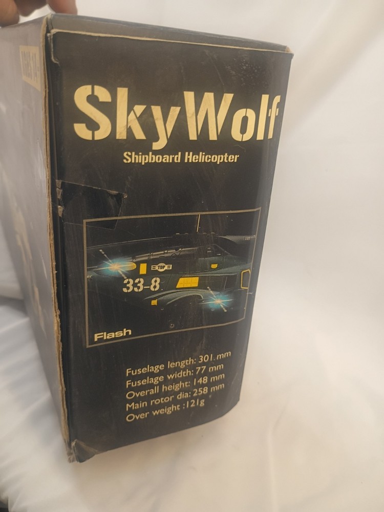 JD Skywolf RC 3 Ch Helicopter, Used, UNTested