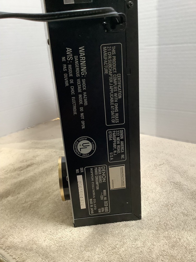 Denon DCD-660 CD Compact Disc CD Player Tested & Working