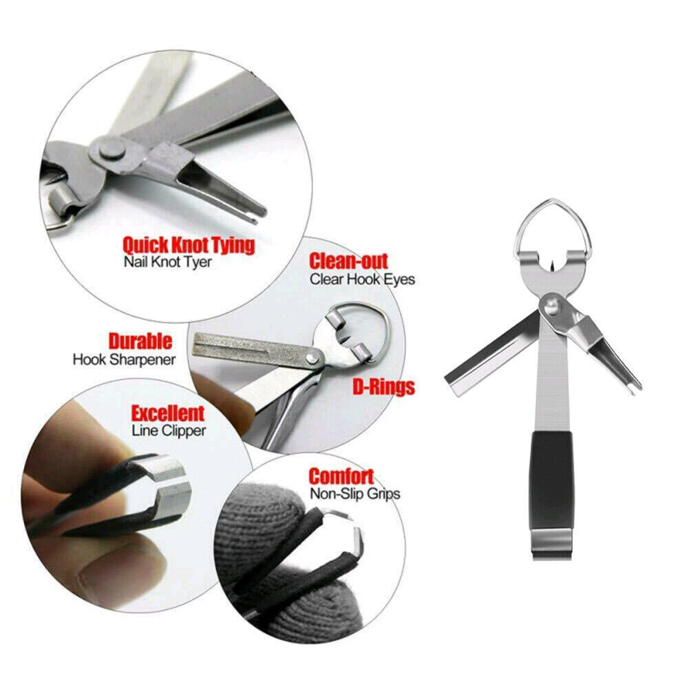 Fish Line Quick Knot Cutter Clipper Tool Fast Tie Nail Knotter Nipper Hook