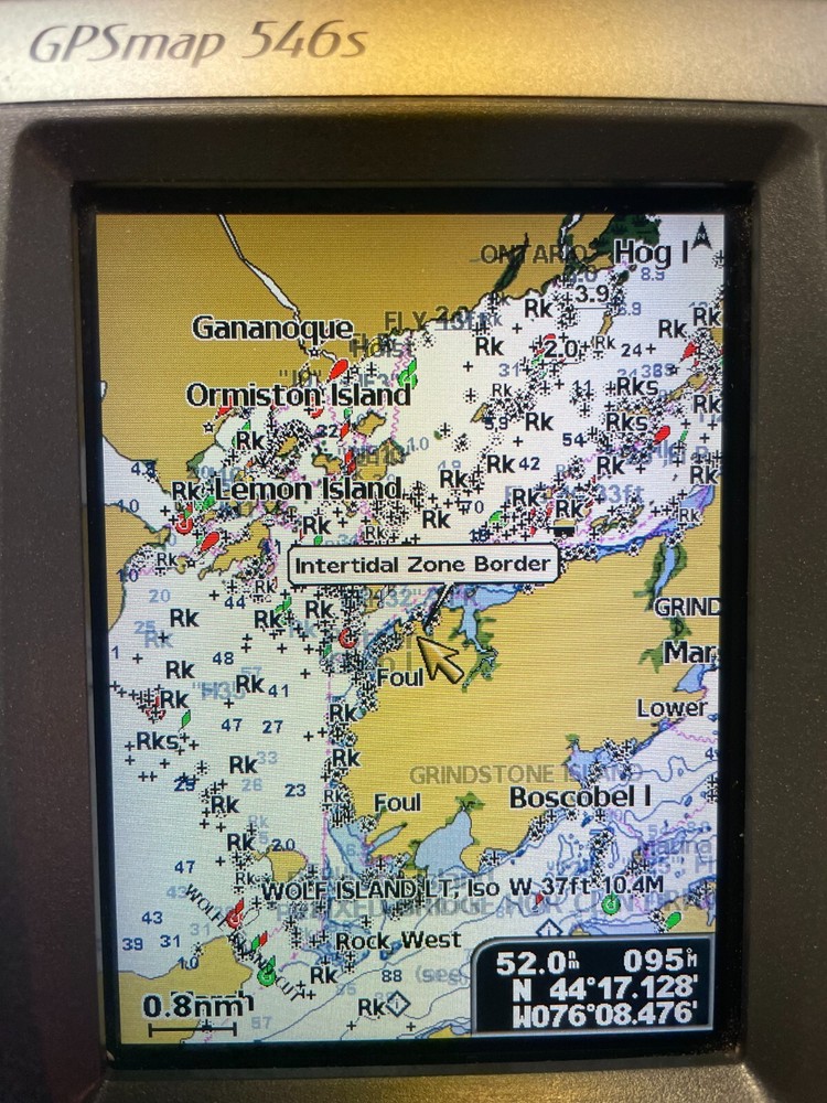 Garmin 546s GPS Map -colour Fish Finder - depth hookup