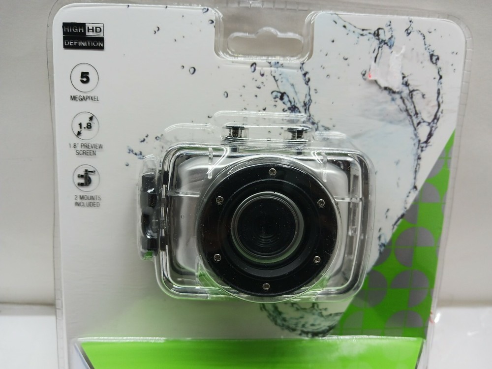 Vivitar DVR781HD Make a Splash Action Cam w/Waterproof Case Gray