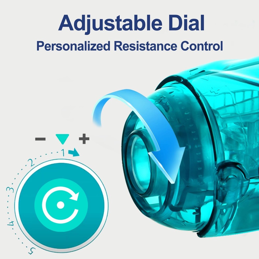 Flutter Valve Device for Lungs, Breathing Exercise Device, Adjustable Resista...