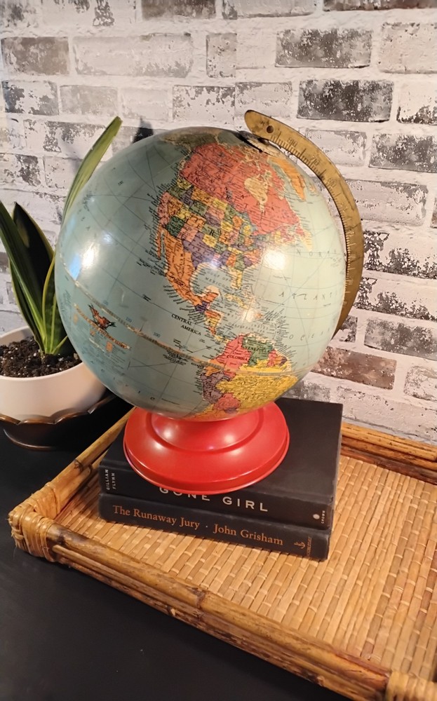 Vintage 1950's Replogle Reference 10 Inch World Globe
