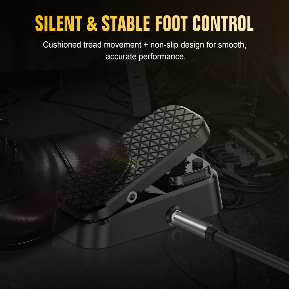 Volume & Expression Pedal for Electric Guitar, Dual-Function Passive Foot Con...