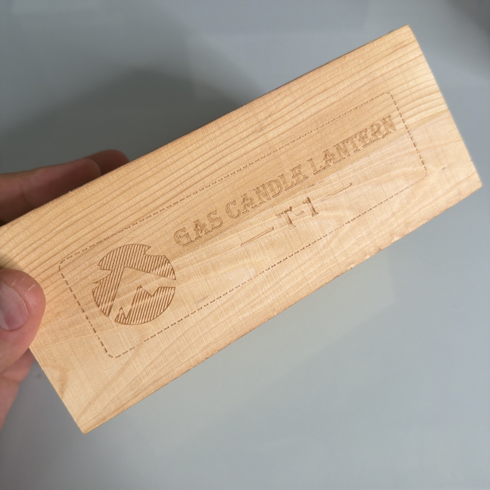 CAMPINGMOON Camping Gas Lantern with Wooden Lantern Case T-1