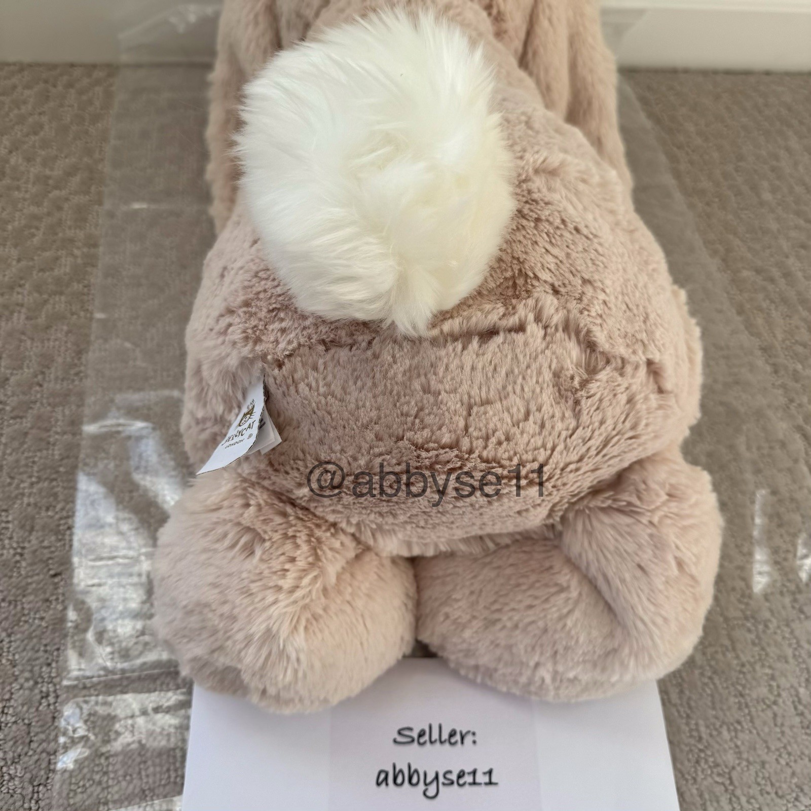 Jellycat Bashful Luxe Bunny Willow - Huge/Big - Authentic - BNWT - Fast Ship