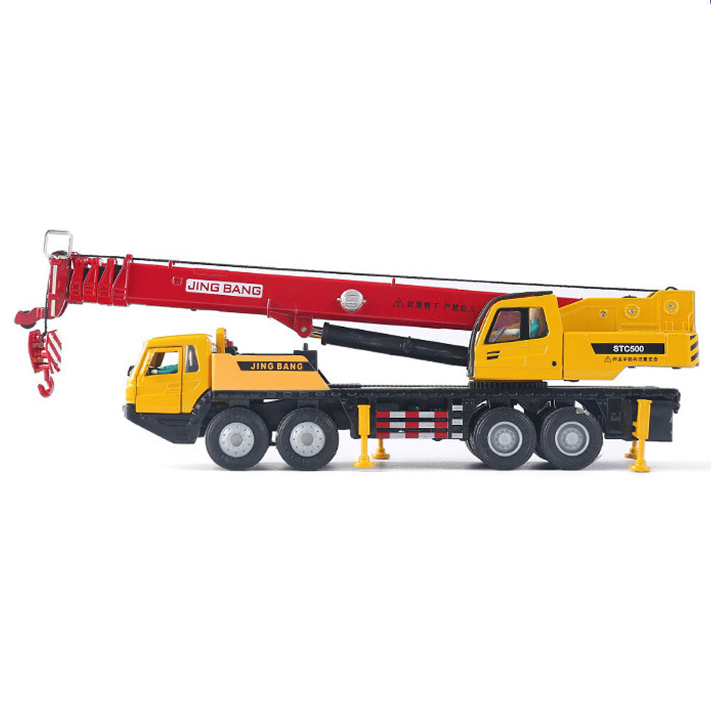 1:50 Mega Crane Truck Toy Diecast Construction Vehicle Kids Toys for Boys Red