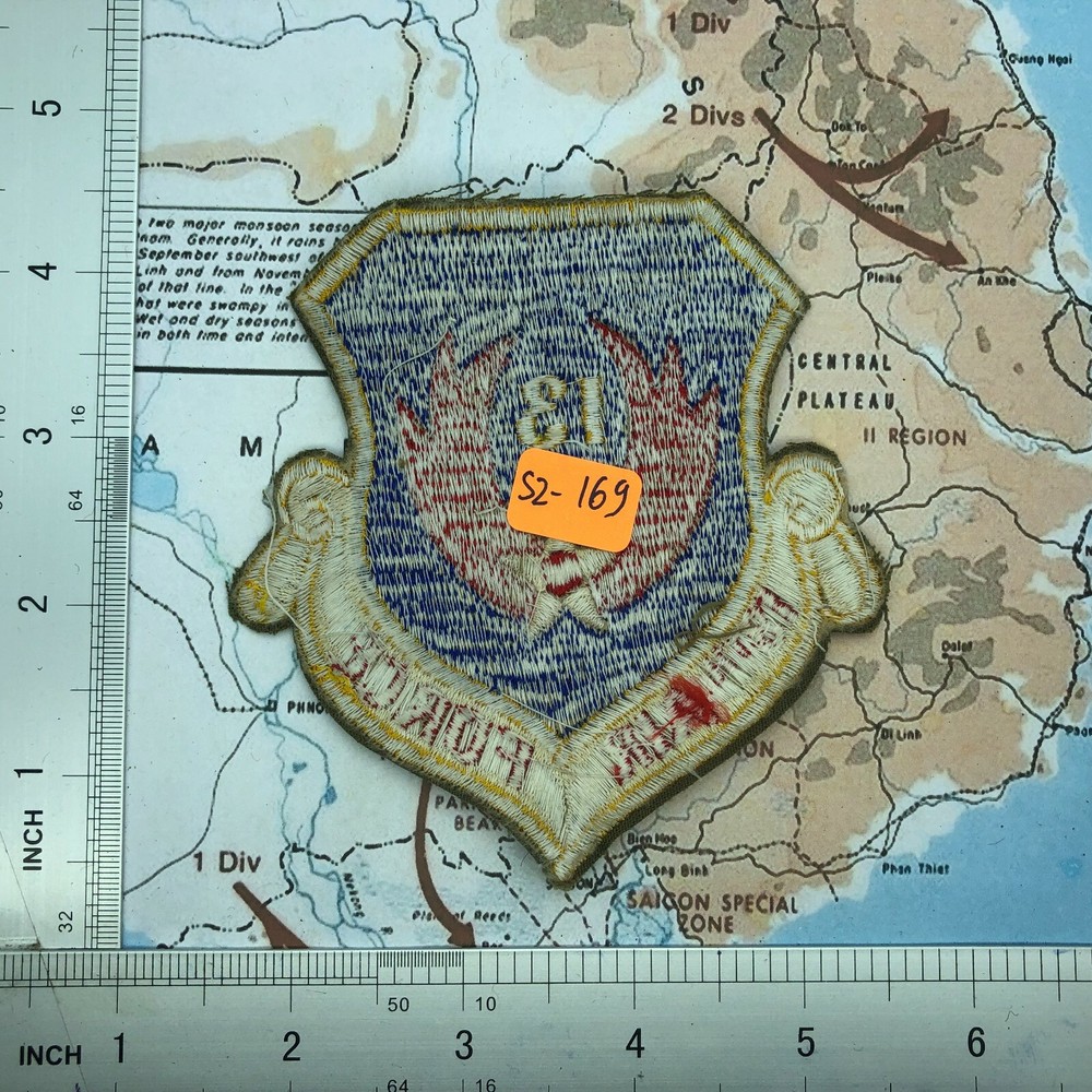 Patch , USAF , US Air Force 13th Air Force Patch , VIETNAMW PATCH , s2