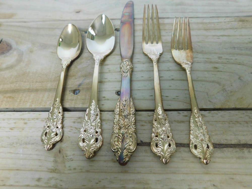 Baroque By Godinger Silver Plated Place 5 Piece Place Setting