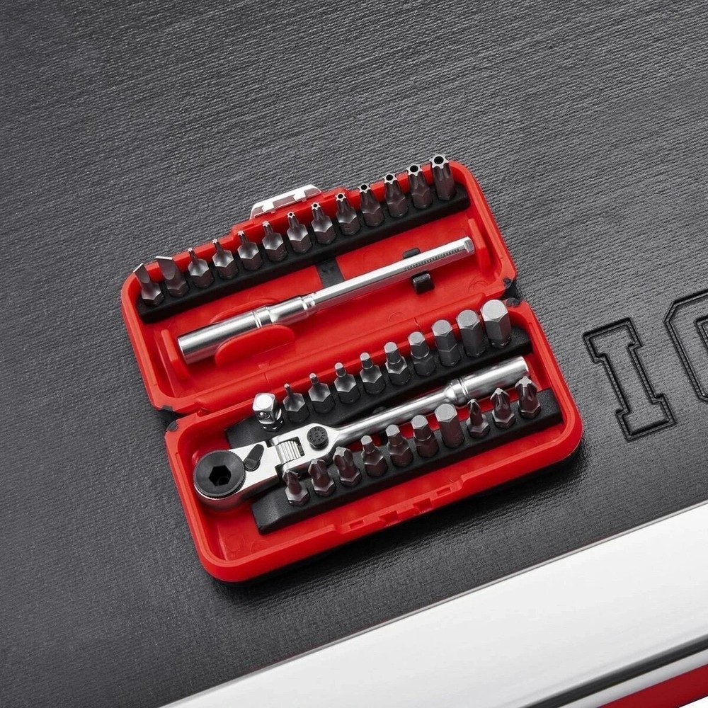 ICON RXFT-35 Locking Flex Head Ratchet Bit Set 35 Piece W/Protective Case