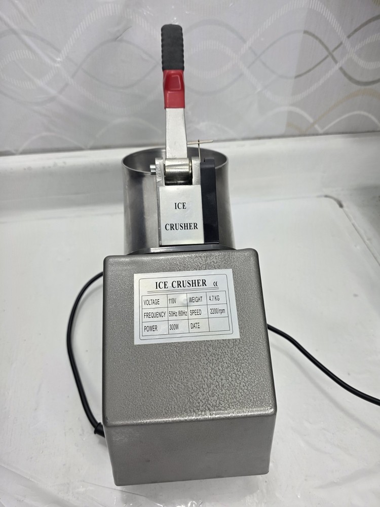 Reespring Shaved Ice Machine Ice Crusher Snow Cone Machine with Stainless Ste...