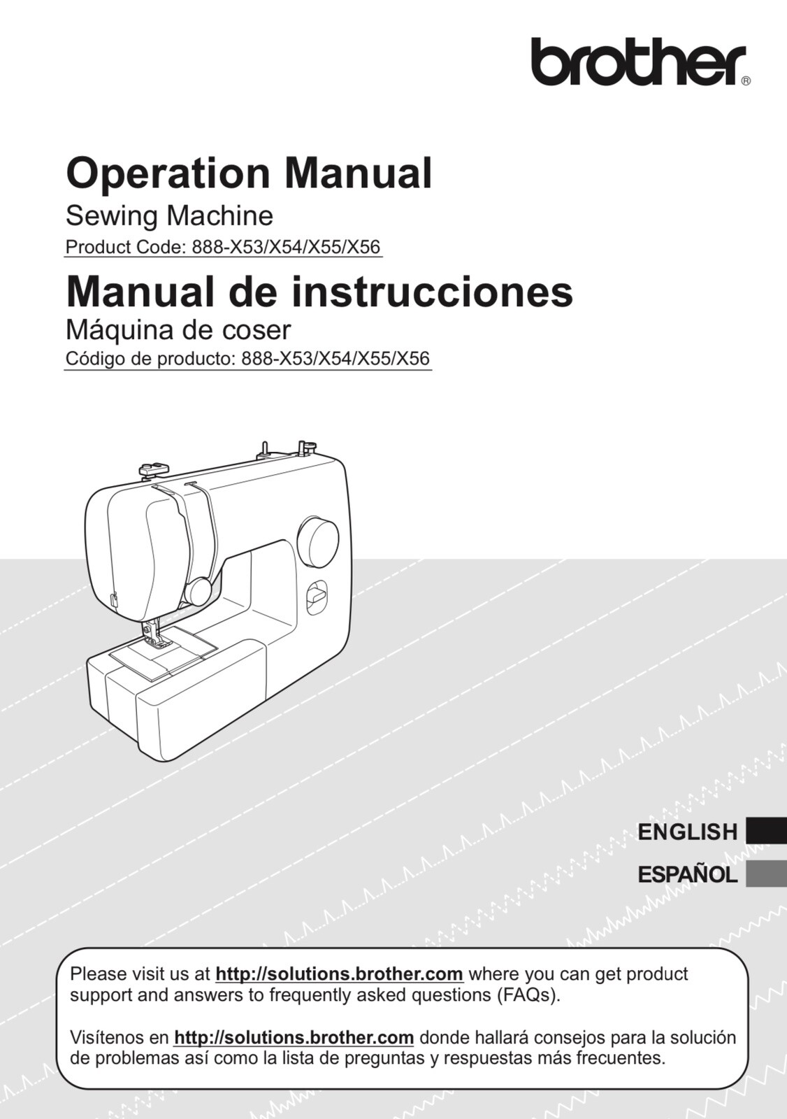 Brother JX2517 Sewing Machine Owners Instruction Manual Reprint English Only