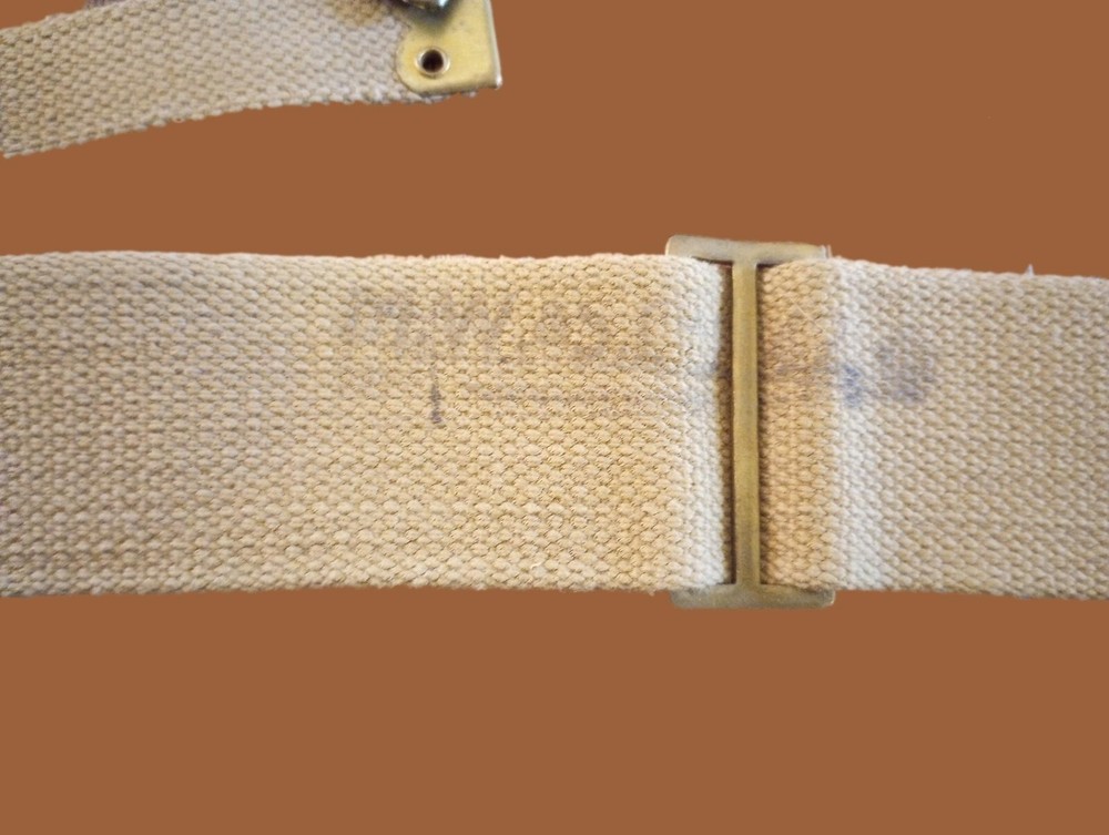 WWII BRITISH MILITARY WEB 37 PATTERN HAVERSACK BRACES BACKPACK SUSPENDERS