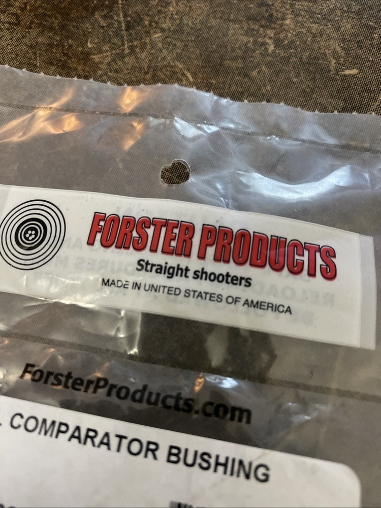 Forster Products .338 Cal Comparator Bushing - Sealed New