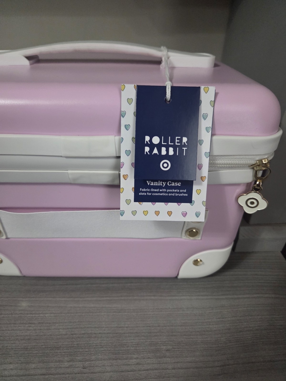Roller Rabbit Soft Pink Trunk Vanity Case Target NEW IN HAND SOFT PINK IN HAND