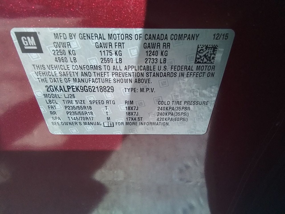 2010-2017 GMC Terrain Dash Mounted Lower 7" Display Screen