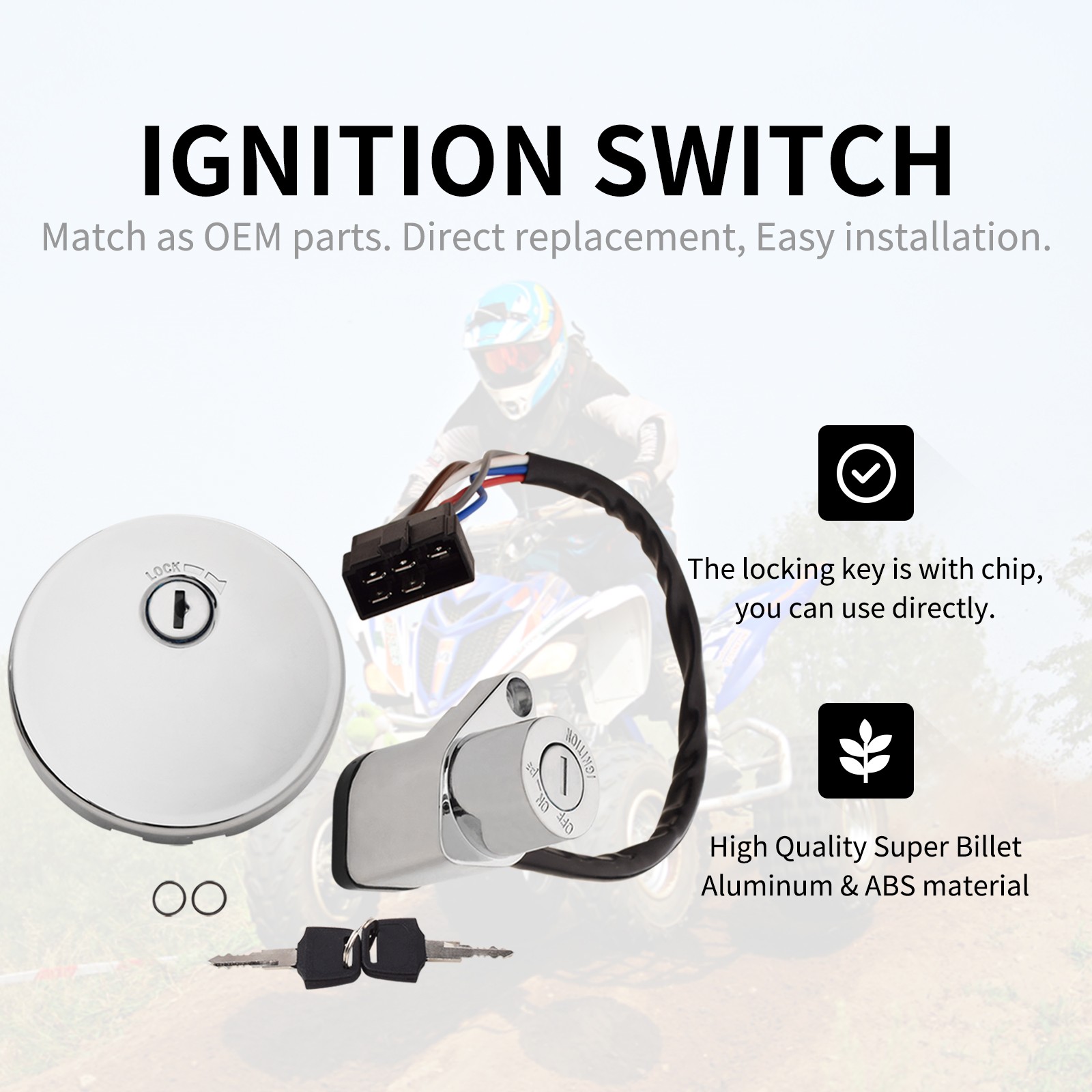 Ignition Switch Fuel Cap For Kawasaki Vulcan VN800 Classic Drifter 500 LTD 01 T1