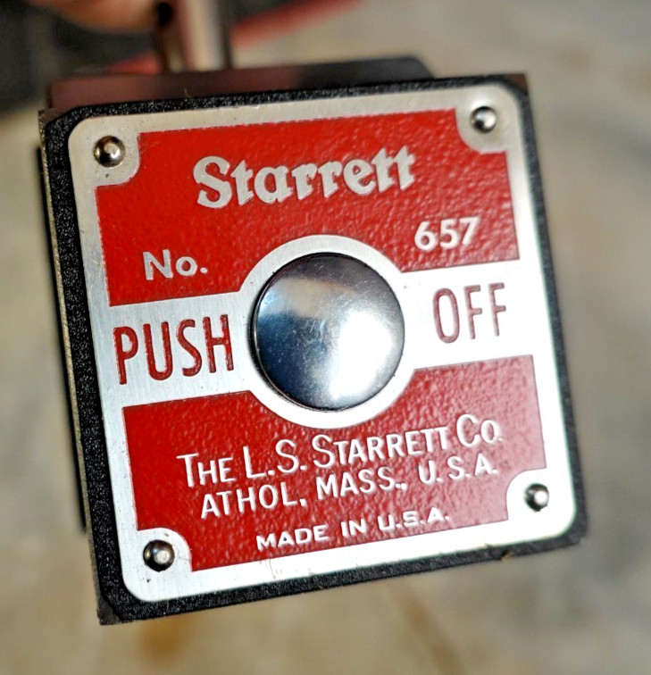 LS STARRETT MAG BASE IND HOLDER 657AA UNUSED Original Box Machinist Mechanic