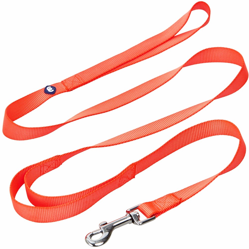 Essentials Double Handle Dog Leash for Traffic Control | 4ft. x 1" Large Dog ...