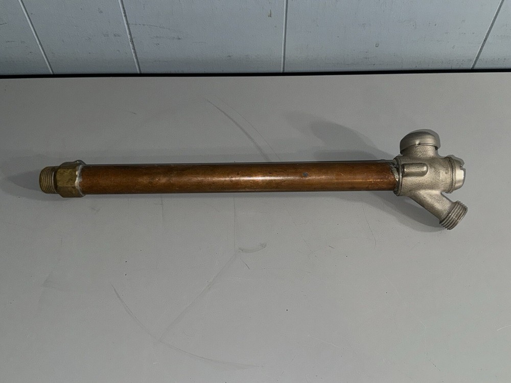 Jay R Smith Wall hydrant Box 75128-80-5 with Brass Spout