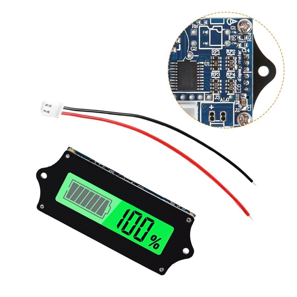 Batteries Capacities Monitored Easily with Compact LCD Design Features
