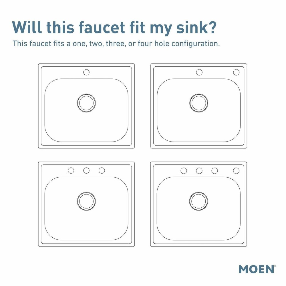 MOEN Essie 87014 Single-Handle Pull-Down Sprayer Kitchen Faucet with Reflex and