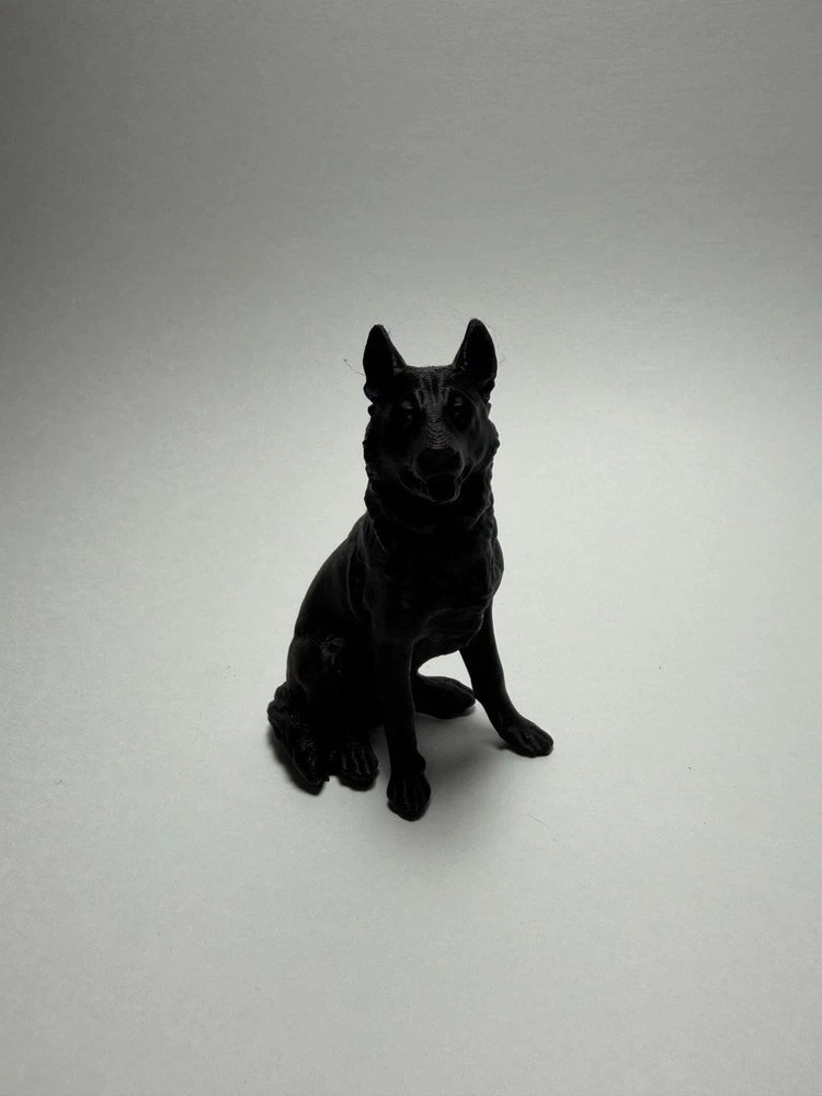 3D Printed German Shepherd Figurine