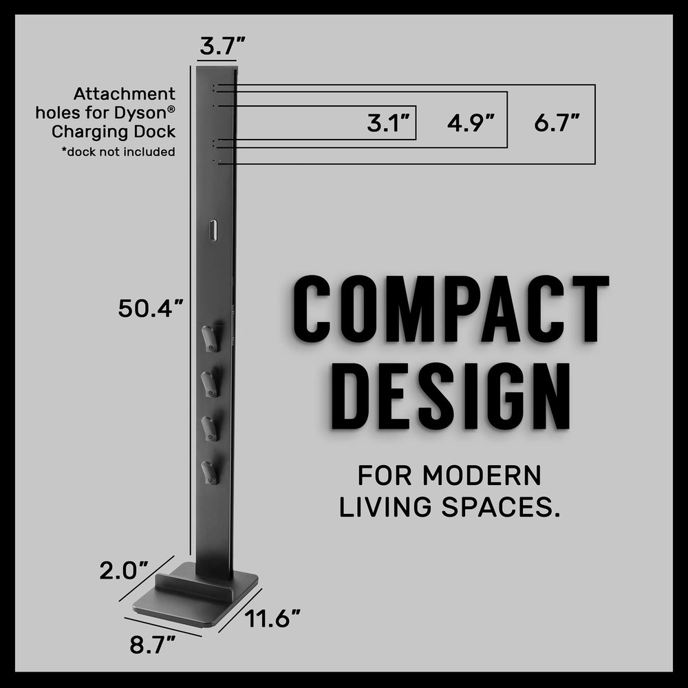 TechOrbits Docking Station Organizer - Vacuum Stand and Attachment ... Fast Ship