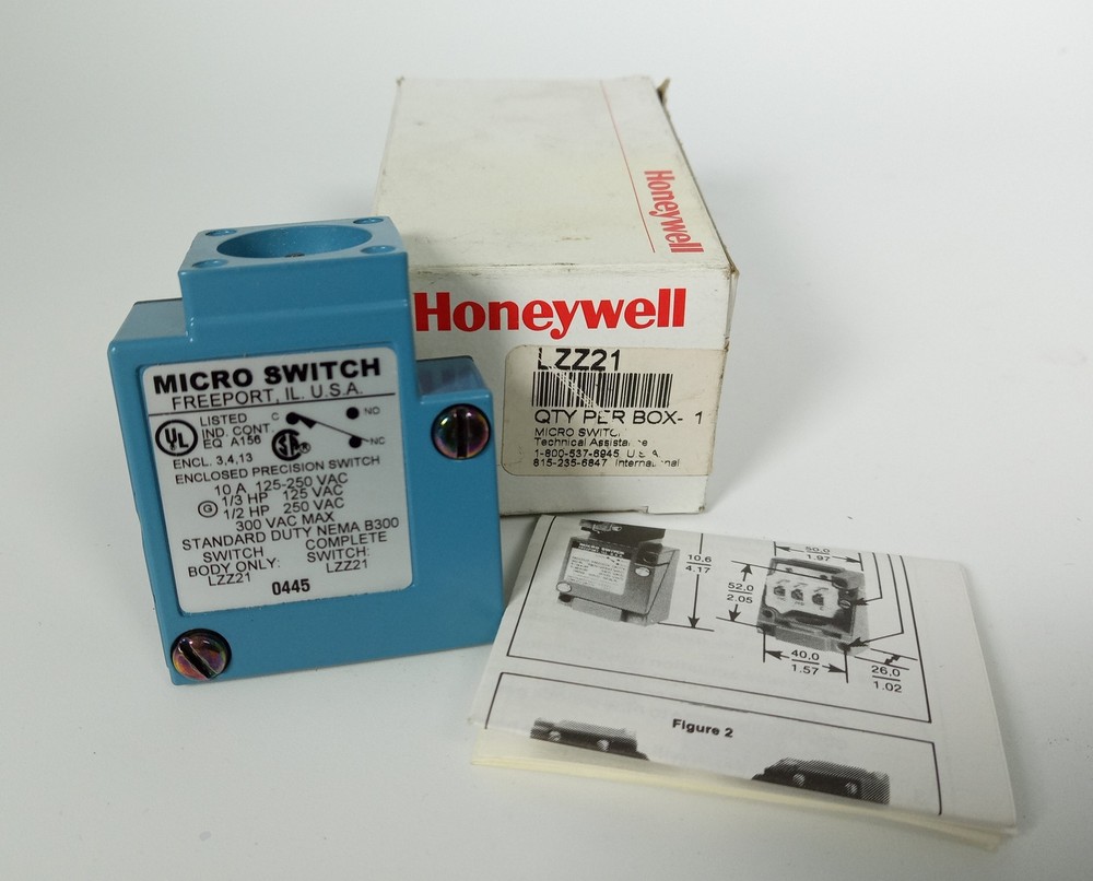 MICRO SWITCH LZZ21 HONEYWELL LIMIT SWITCH - NEW OPEN BOX