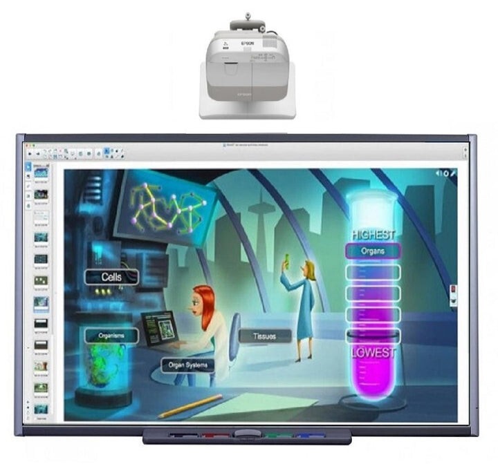 Interactive Smart Board system for Classroom. (1 year guarantee)