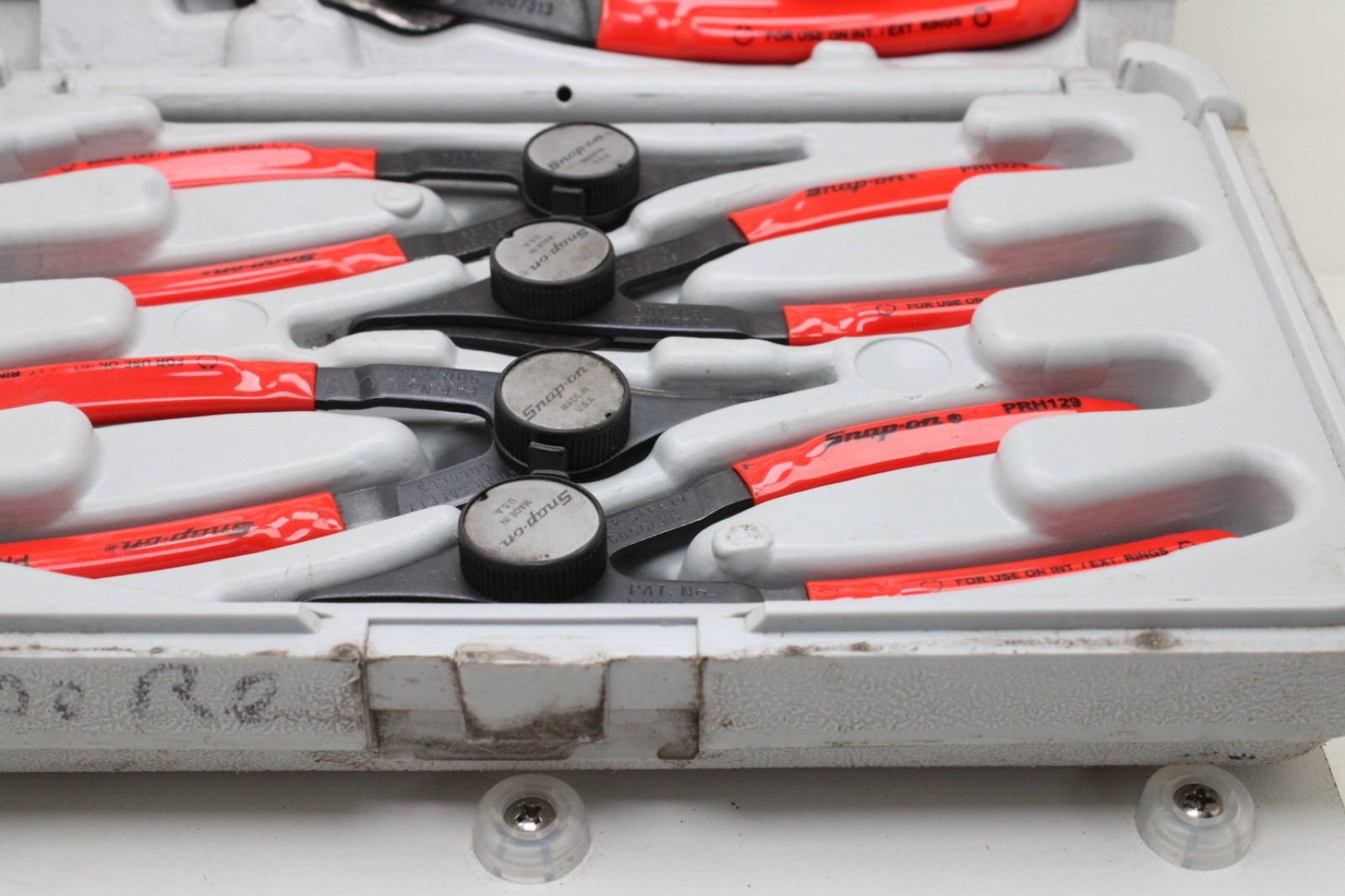 Snap On PRH406 6 Piece Red Rubber Handle Snap Ring Pliers Set USA