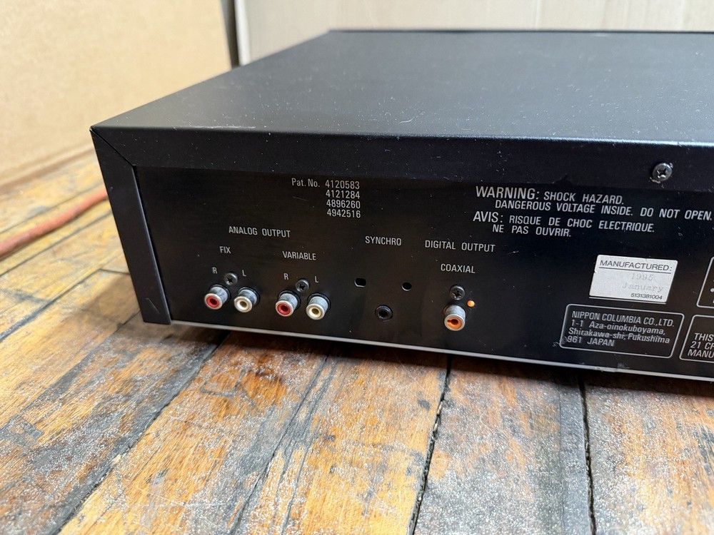 Denon DCM-460 5 Disc CD Auto Changer PCM Audio Alpha Processing Tested Works