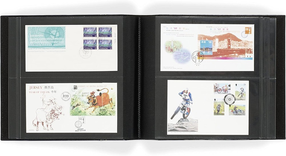 Large #10 FDC Album For 200 First Day Covers 50 Double Pages Slipcase Lighthouse
