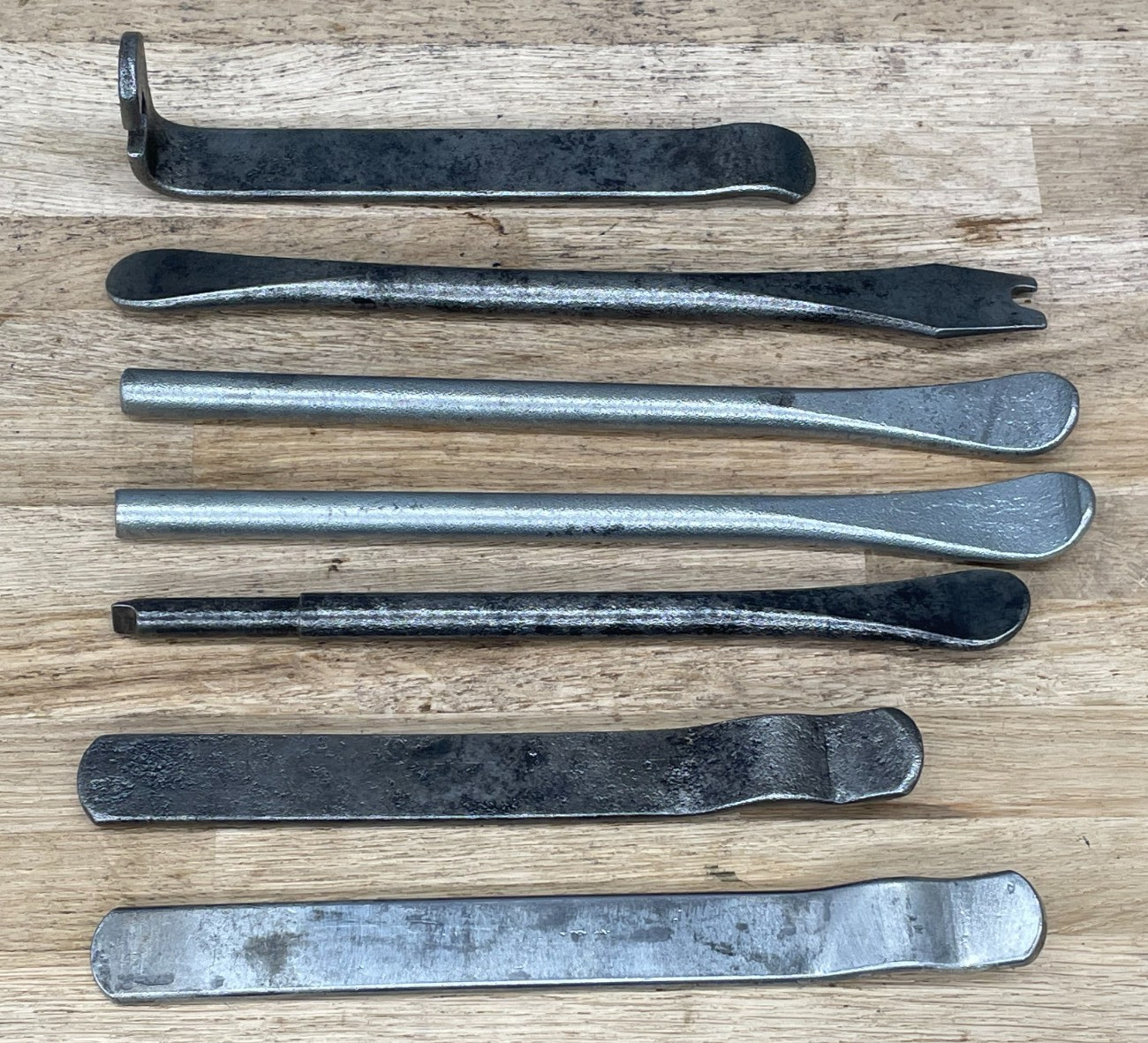 Job Lot 7 x Vintage Tyre Levers Old Tool